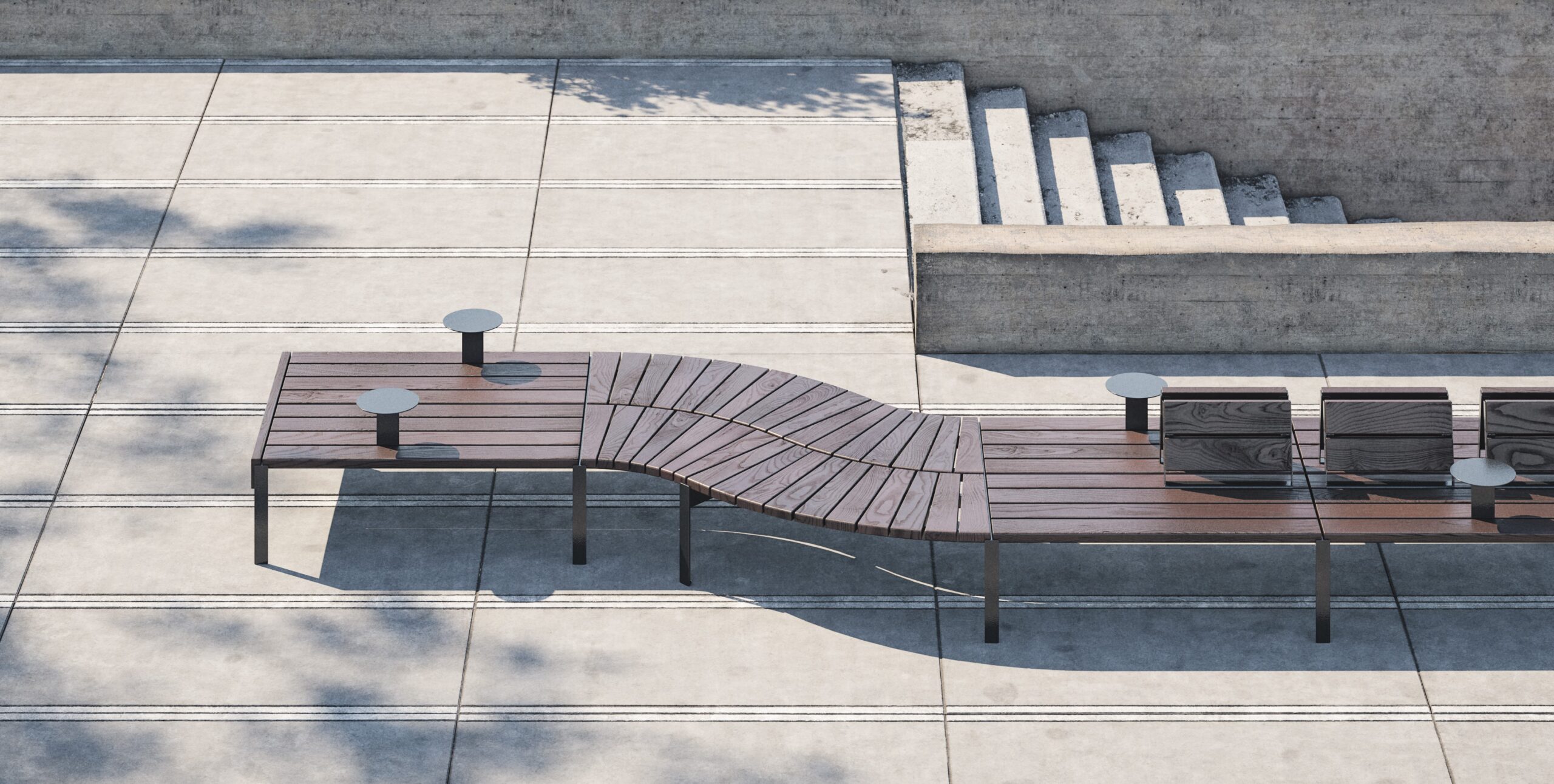 modular park bench JADA SET02